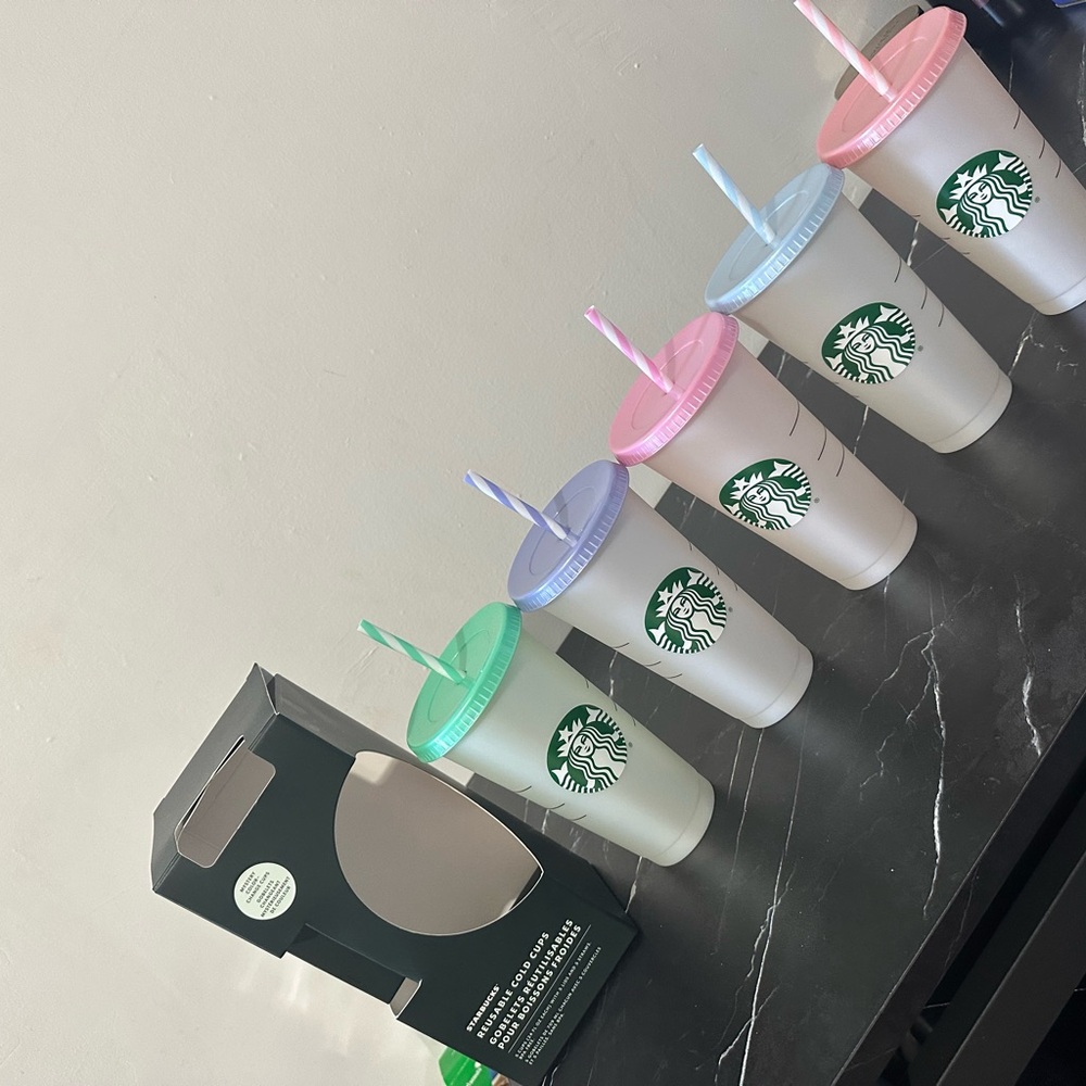 Starbucks Colorful Reusable Cups Set